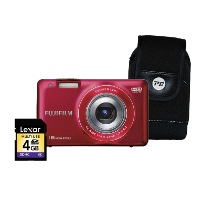 FinePix JX550 Red Camera Kit inc 4Gb SD