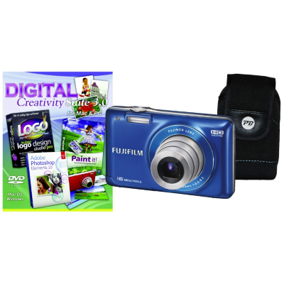 Fuji FinePix JX550 Blue Camera Kit inc