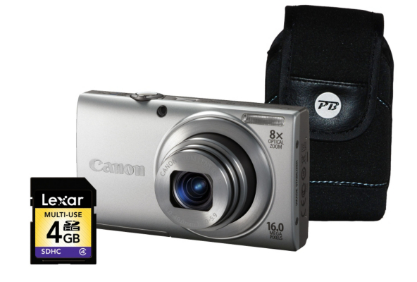 Canon PowerShot A4000 IS Silver Camera Kit inc