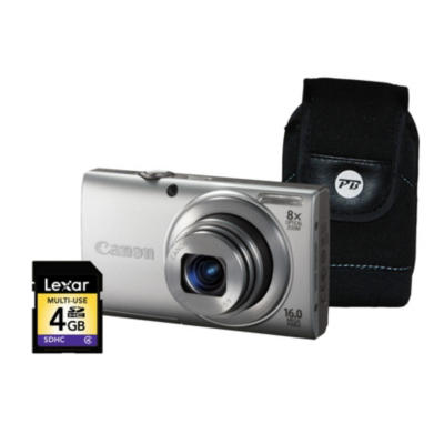 PowerShot A4000 IS Silver Camera Kit inc