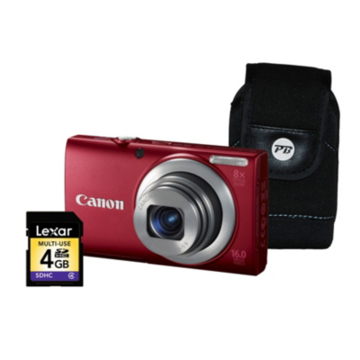 PowerShot A4000 IS Red Camera Kit inc 4Gb