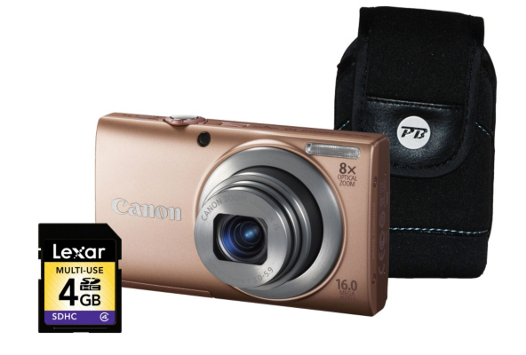 Canon PowerShot A4000 IS Pink Camera Kit inc 4Gb