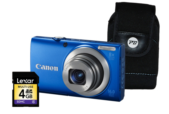 Canon PowerShot A4000 IS Blue Camera Kit inc 4Gb