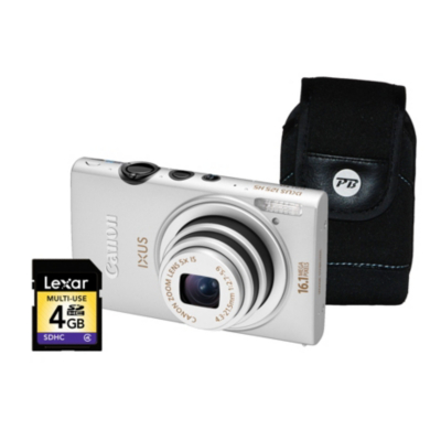 Ixus 125 HS Silver Camera Kit inc 4GB SD