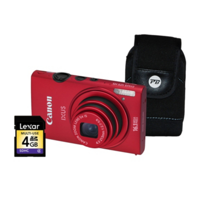 Ixus 125 HS Red Camera Kit inc 4GB SD Card