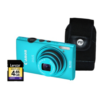 Ixus 125 HS Blue Camera Kit inc 4GB SD