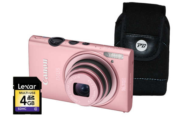 Canon Ixus 125 HS Pink Camera Kit inc 4GB SD