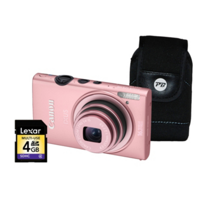 Ixus 125 HS Pink Camera Kit inc 4GB SD