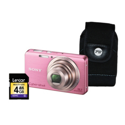 DSC-W630 Camera Pink Kit 1 inc 4Gb SD Card