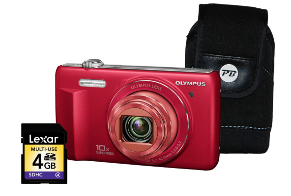 Olympus VR-340 Smart 3D Red Camera Kit inc 4GB