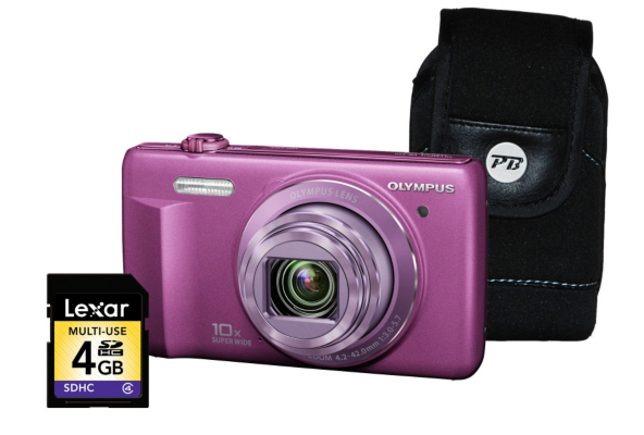 Olympus VR-340 Smart 3D Purple Camera Kit inc