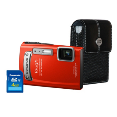 TG-320 Tough 3D Red Camera Kit inc 4GB