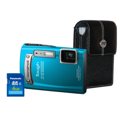 TG-320 Tough 3D Blue Camera Kit inc 4GB