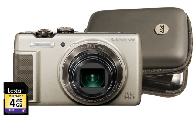 Olympus SH-21 3D Gold Camera Kit inc Case and