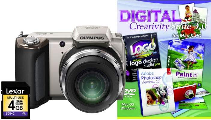 Olympus SP-620UZ Silver Camera Kit inc