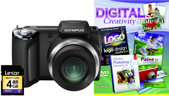Olympus SP-620UZ Black Camera Kit inc Creativity