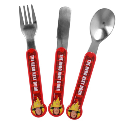 Fireman Sam Shaped Cutlery Set View all Kids ASDA direct