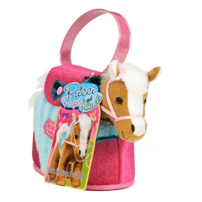 ASDA Pucci Pony in Carrier - Heart and Stripes ST4100Z
