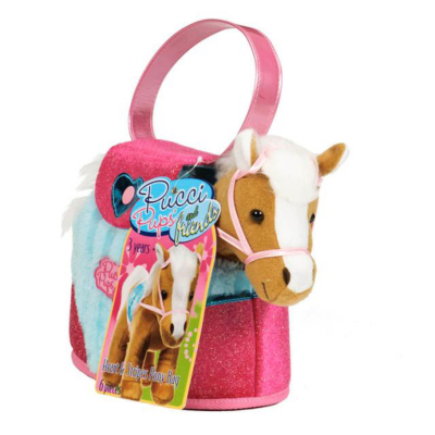 Pucci Pony in Carrier - Heart and Stripes ST4100Z