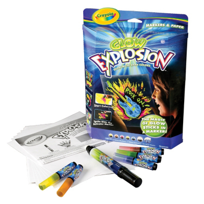 Crayola Glow Explosion Markers And Paper 74-4145.0020