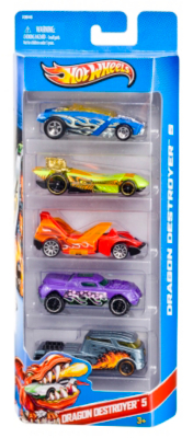 Hot Wheels 5 Car Set 1806