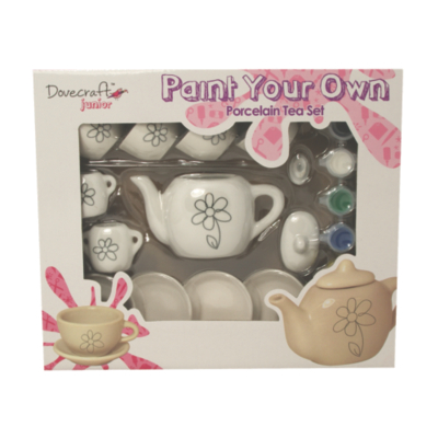 EA Dovecraft Paint Your Own Tea Set TCWM015