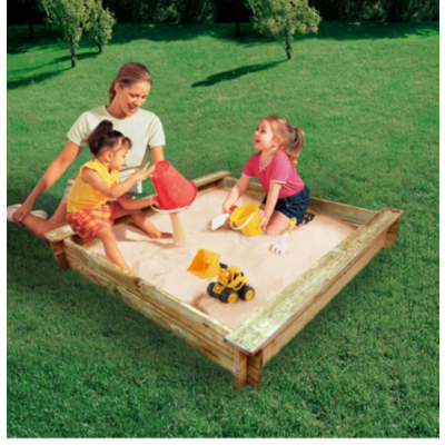 Deluxe Wooden Sandbox 145cmsq