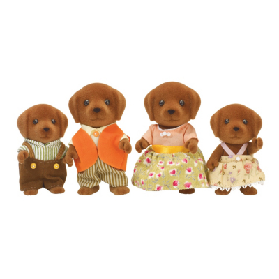 Flair Sylvanian Families Chocolate Labrador Family -