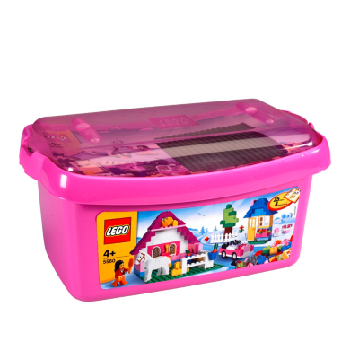 lego pink storage box