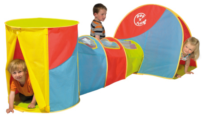 Worlds Apart Ltd Concertina Tent Play Area, Multi 162GNC01E