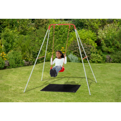 Metal Single Swing Set - 22038, Red and
