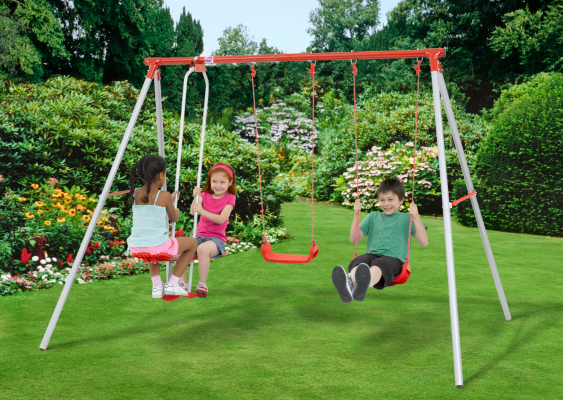 Plum Metal Seesaw - 22039, Red and Silver 22039