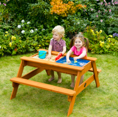 Plum Surfside Wooden Sand Pit and Water Picnic