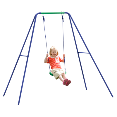 Junior Single Garden Swing, Blue and Green SSM102