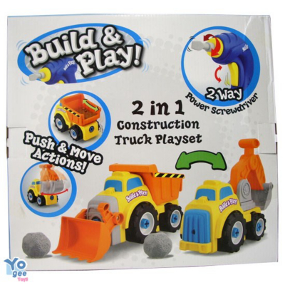 Build and Play 2 in 1 Construction Dump Truck