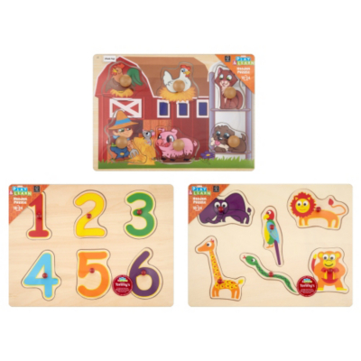 ASDA Play and Learn Wooden Puzzles `7920SP PEG