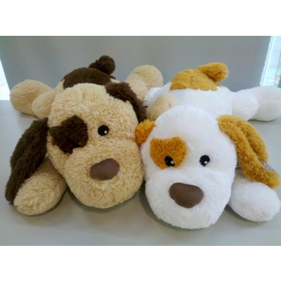 Soft and Cuddly Lying Plush Dog - large `PT59827