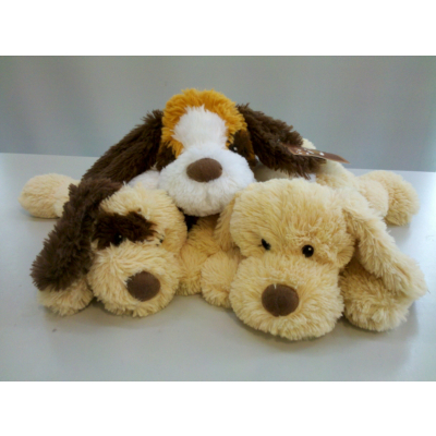 Soft and Cuddly Lying Plush Dog -small PT60442