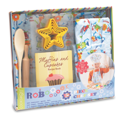Cooksmart Kids 10 piece Chef Set - Robots 8439