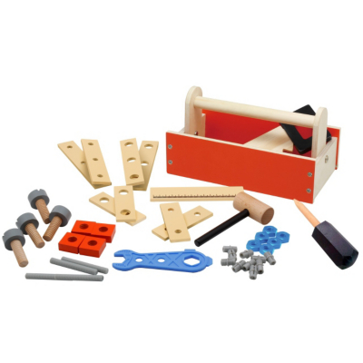 Tool Box with 40 Wooden Tools 38172