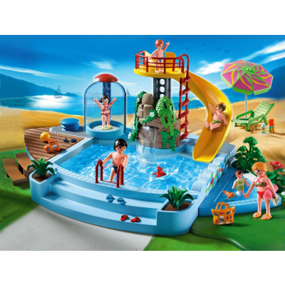Playmobil Pool with Water Slide - 4858 4858