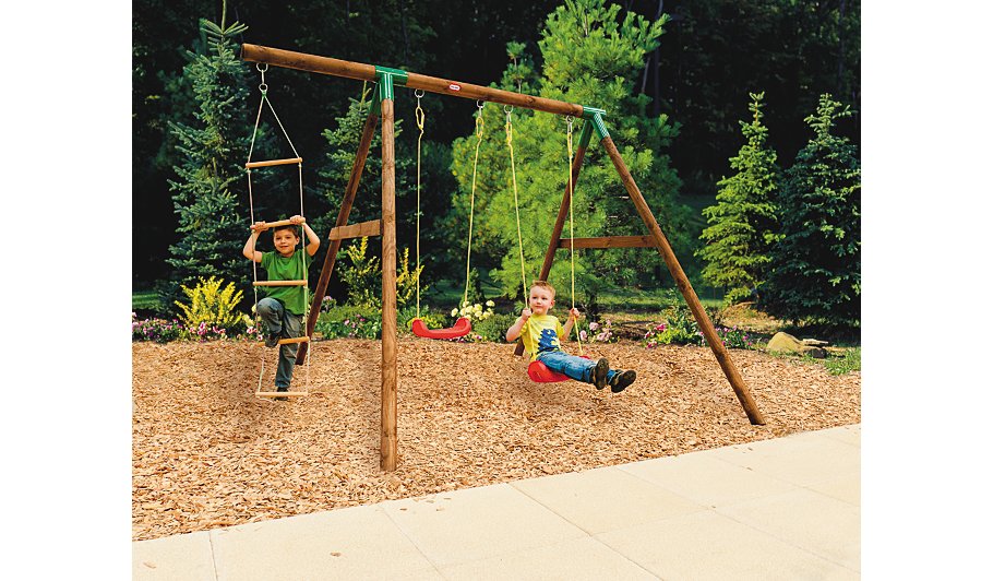 Little Tikes Riga Swing Set | Swings & Slides | George at ASDA