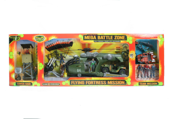 ASDA Mega Battle Zone Playset with 5 Figures 33383