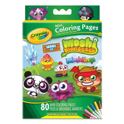 Moshi Monsters Mini Colouring Pages 04-1012