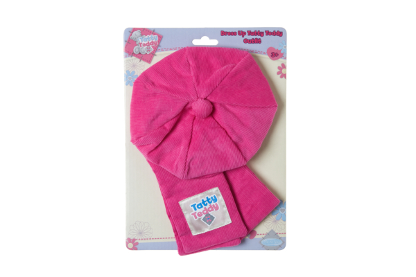 Tatty Teddy Pink Cord N Scarf G01Q5738