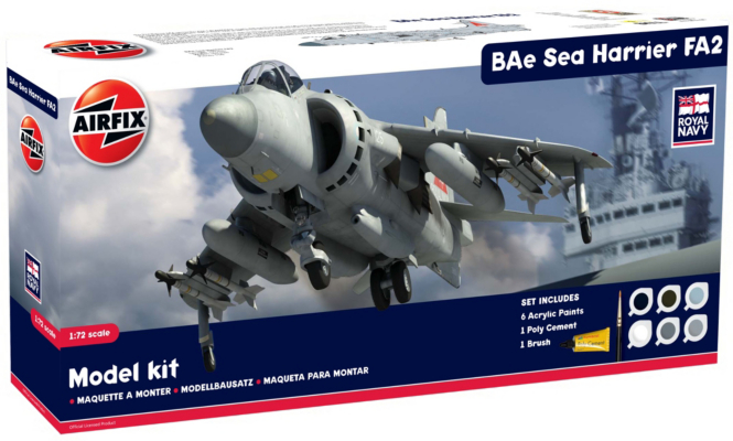 Airfix Navy Harrier Jet Fighter - A50017 A50017
