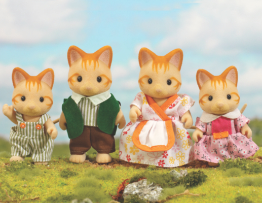 Sylvanian Families Ginger Cat Family 4635