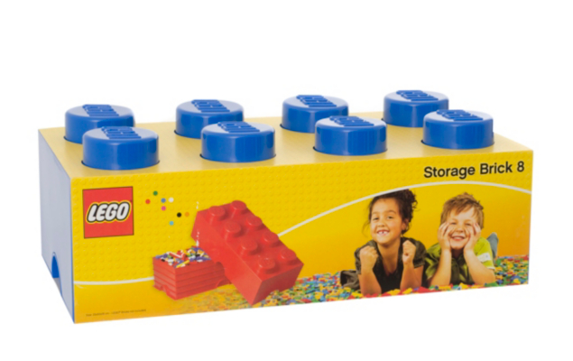 lego storage brick 8 aqua