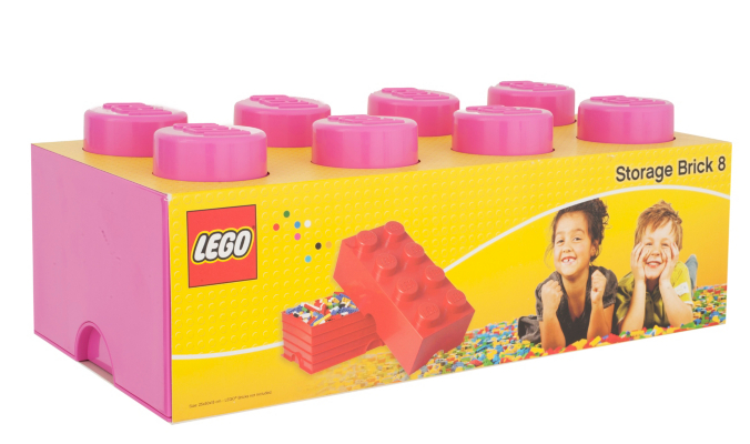 LEGO 12 Litre Storage Brick 8 Pink L4004P.00