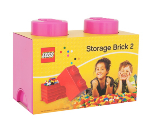 LEGO 2.7 Litre Medium Storage Brick - Pink